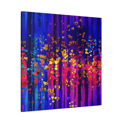 Vibrant Abstract Canvas Art, Stretched Wall Decor, Modern Home Artwork, Colorful Contemporary Print, Perfect Gift for Art Lovers