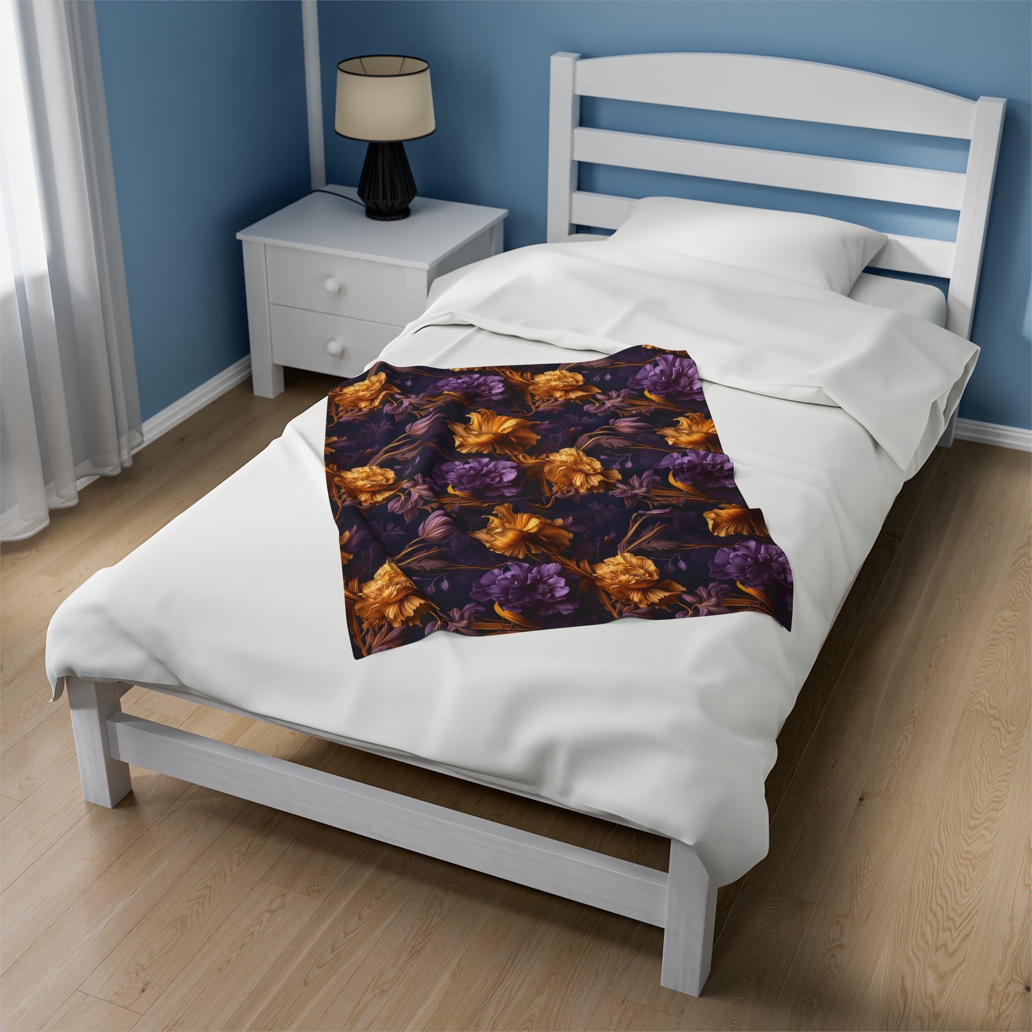 Moody & Chic Cottagecore Crushed Velvet Blanket from The Curated Goose