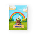 Personalized Frog Hardcover Journal: Rainbow Diary