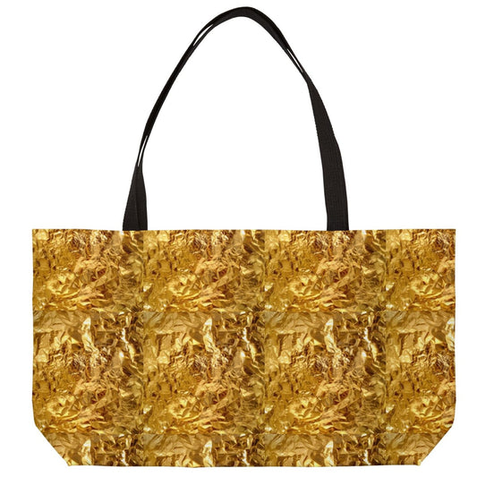 Faux Gold Foil Deluxe Tote Bag | Stunning, Unique, and Perfect for Any Adventure!