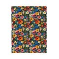 Velveteen Plush Blanket | Boho Floral Throw Blanket from The Curated Goose