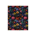 Crushed Velvet Blanket | Dark and Moody Floral