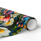 Stunning Wildflowers Wrapping Paper Rolls: Colorful Wildflowers, Vibrant Floral Print