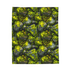 Velveteen Plush Blanket | Moss Covered Rocks | Nature Blanket