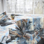 Vintage Christmas Wrapping Paper: Nostalgic Winter Sled Design