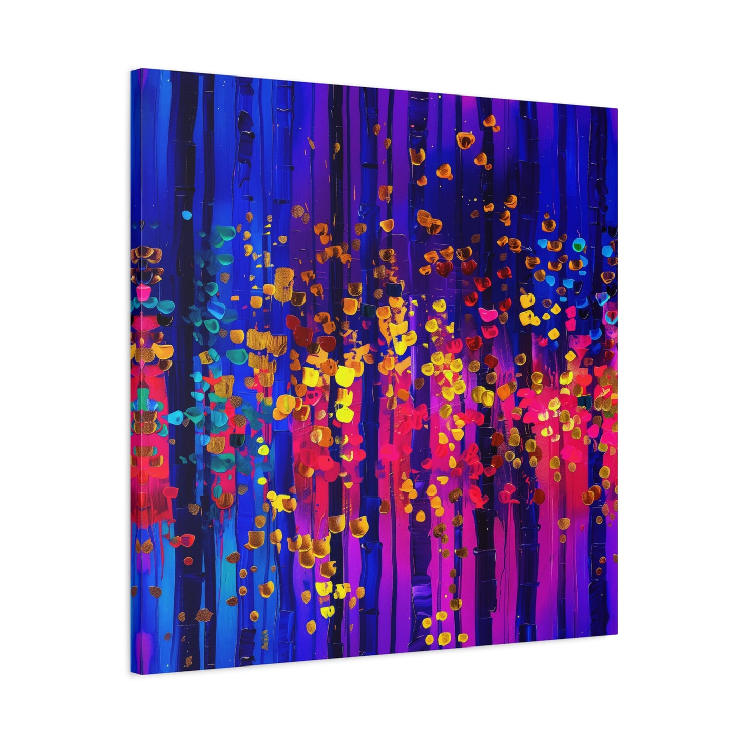 Vibrant Abstract Canvas Art, Stretched Wall Decor, Modern Home Artwork, Colorful Contemporary Print, Perfect Gift for Art Lovers