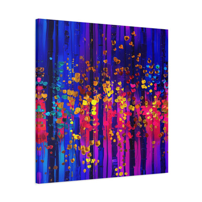 Vibrant Abstract Canvas Art, Stretched Wall Decor, Modern Home Artwork, Colorful Contemporary Print, Perfect Gift for Art Lovers