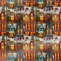 Snowy Winter Town Wrapping Paper Rolls | Nostalgic Vintage Christmas Gift Wrap