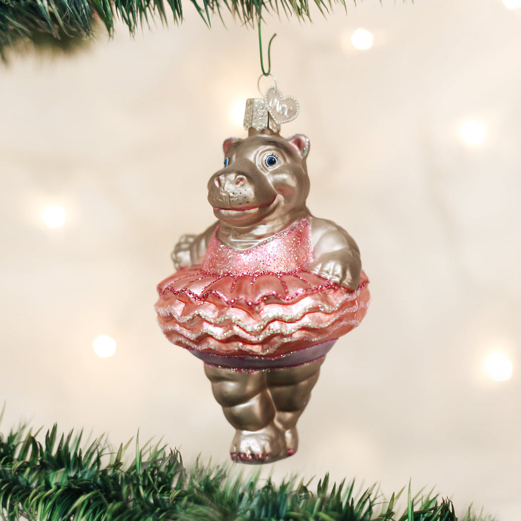HIppo Ballerina Twinkle Toes Ornament