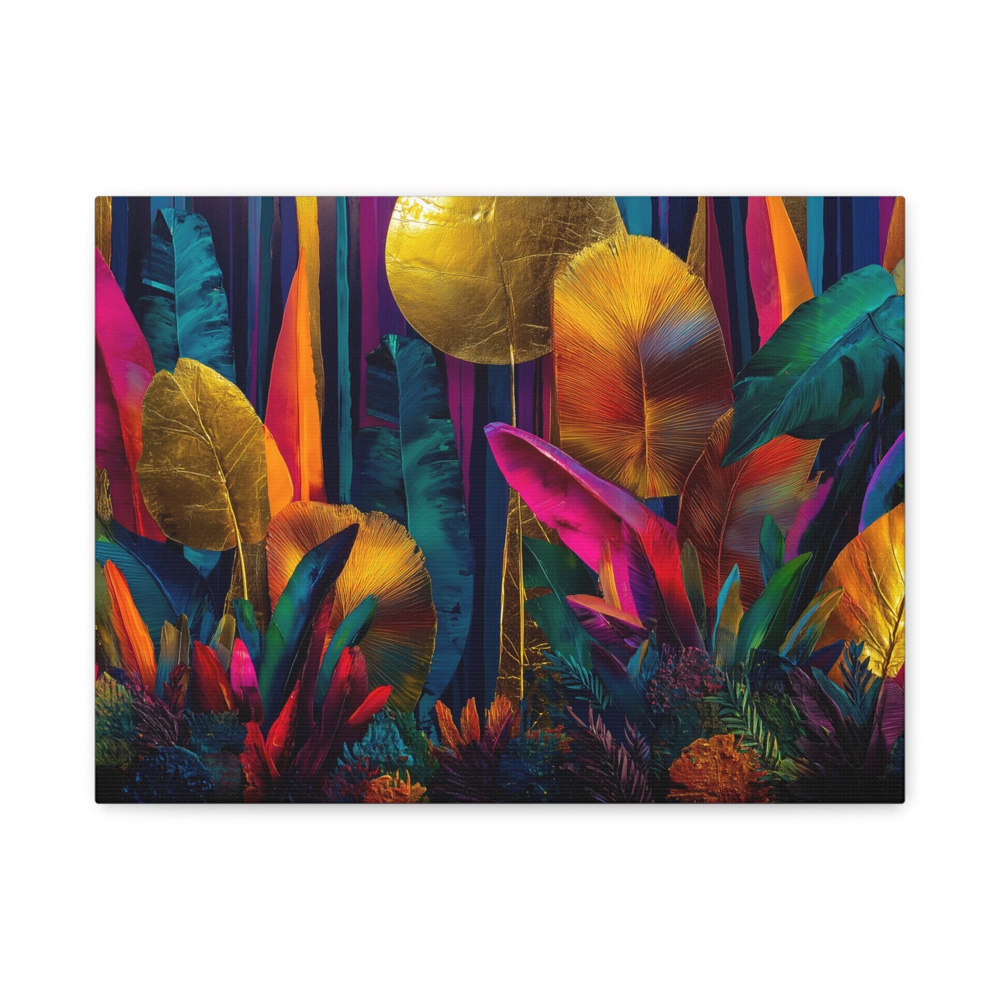Canvas Print | Vibrant Neon Jungle Wall Art