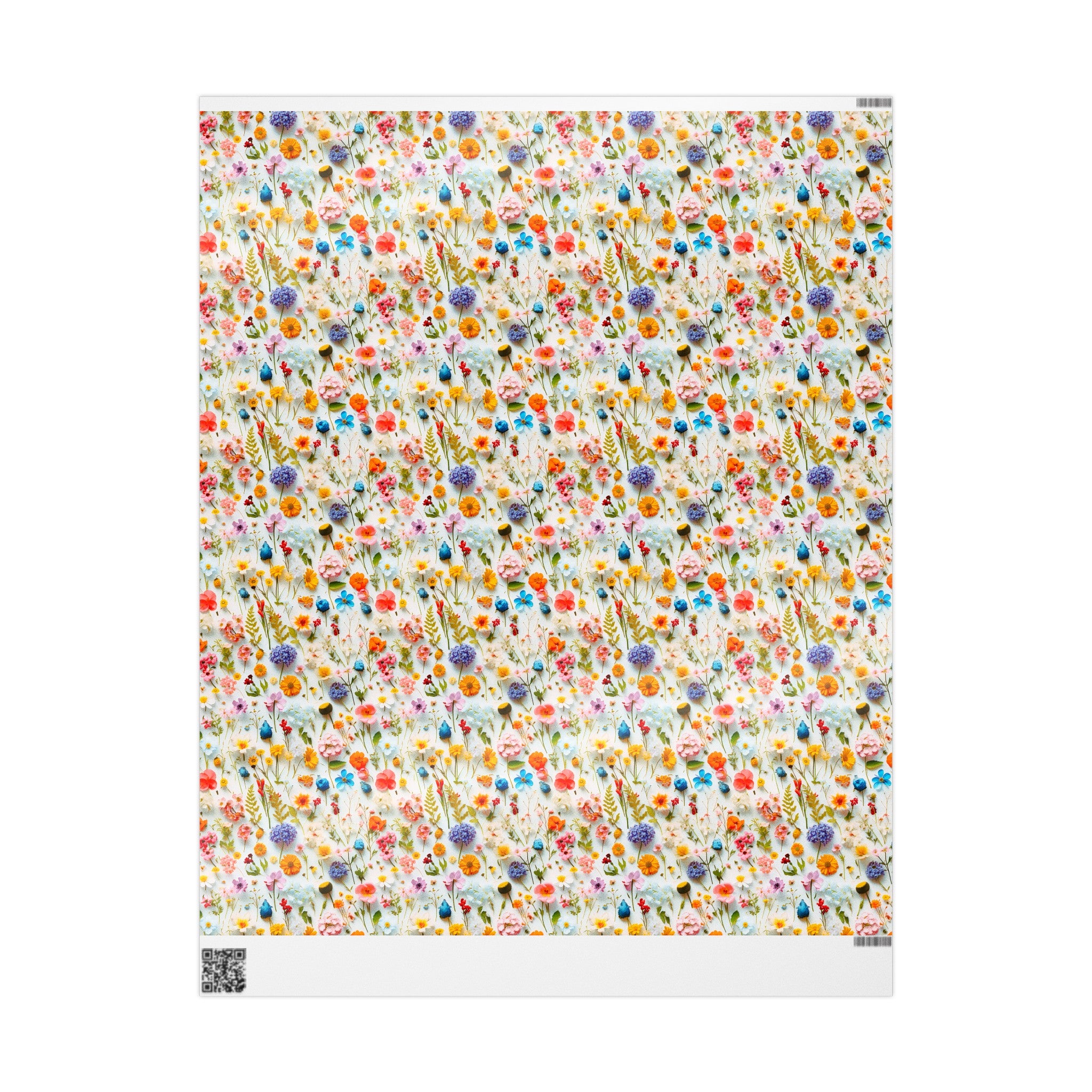Colorful Flowers Wildflowers Floral Wrapping Paper Rolls