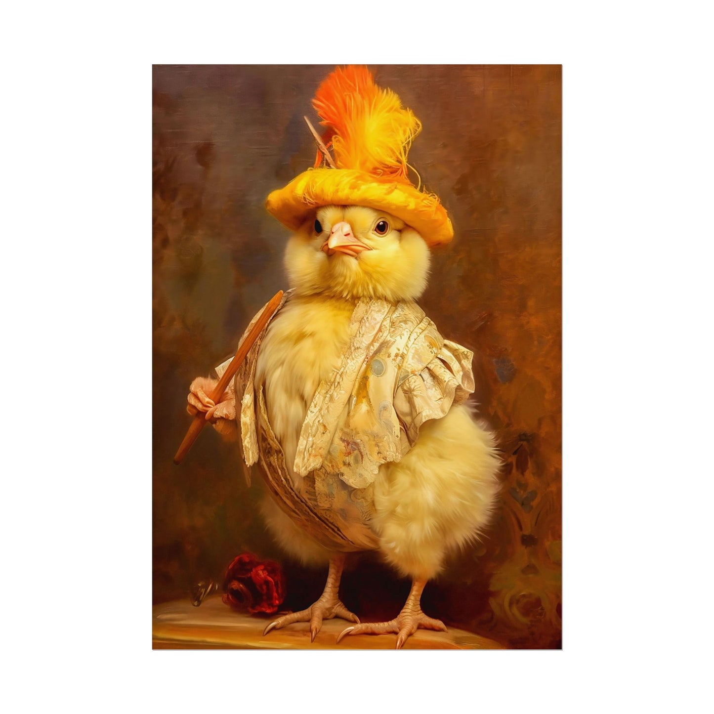 Victorian Baby Chicken Art Print | Giclee Wall Art Decor | Limited Edition
