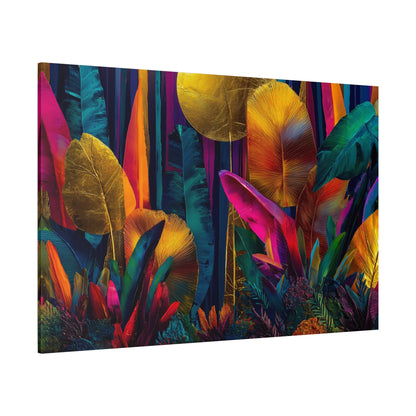 Canvas Print | Vibrant Neon Jungle Wall Art