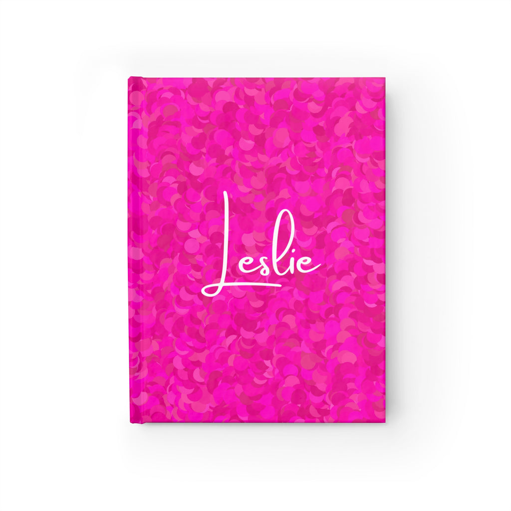 Minimalist Custom Name Hardcover Journal – Luxurious Hot Pink Diary