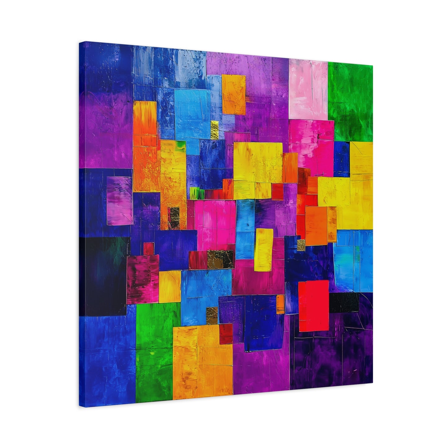 Abstract Canvas Art | Color Block Modern Art Print