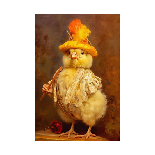 Victorian Baby Chicken Art Print | Giclee Wall Art Decor | Limited Edition