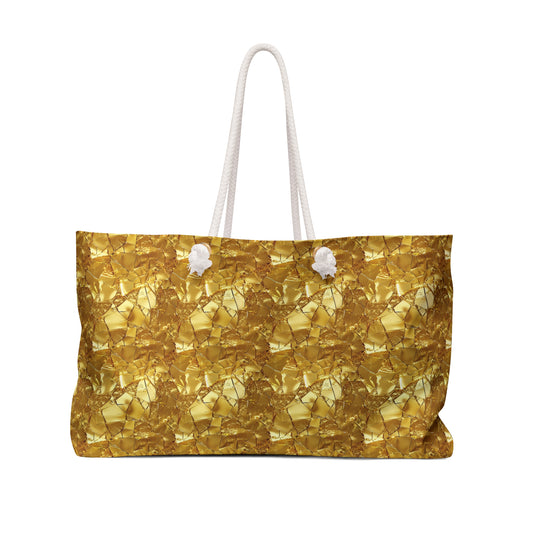 Shattered Gold Glass Deluxe Tote Bag | Durable, Elegant, and Made to Last