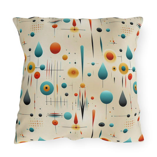 Durable Outdoor Pillow | 1960s Mid-Century Modern Throw Pillow from The Curated Goose