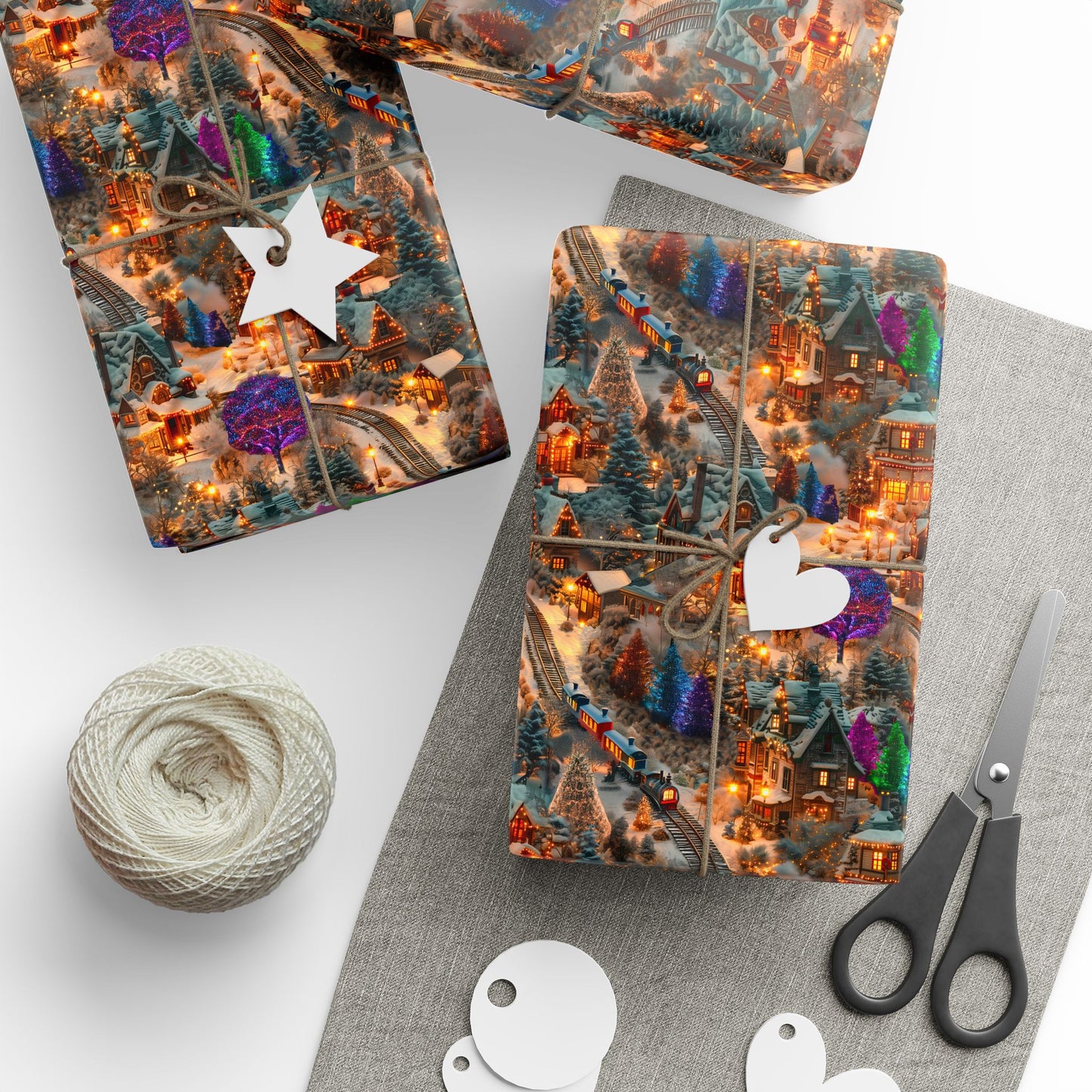 Christmas Dream Town Wrapping Paper – Where the Magic of the Holidays Comes to Life