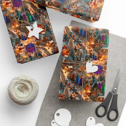 Christmas Dream Town Wrapping Paper – Where the Magic of the Holidays Comes to Life