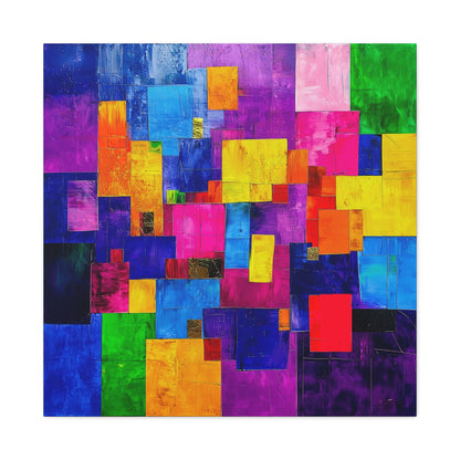 Abstract Canvas Art | Color Block Modern Art Print