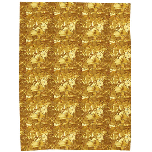 Velveteen Plush Blanket | Gold Sparkle Blanket from The Curated Goose