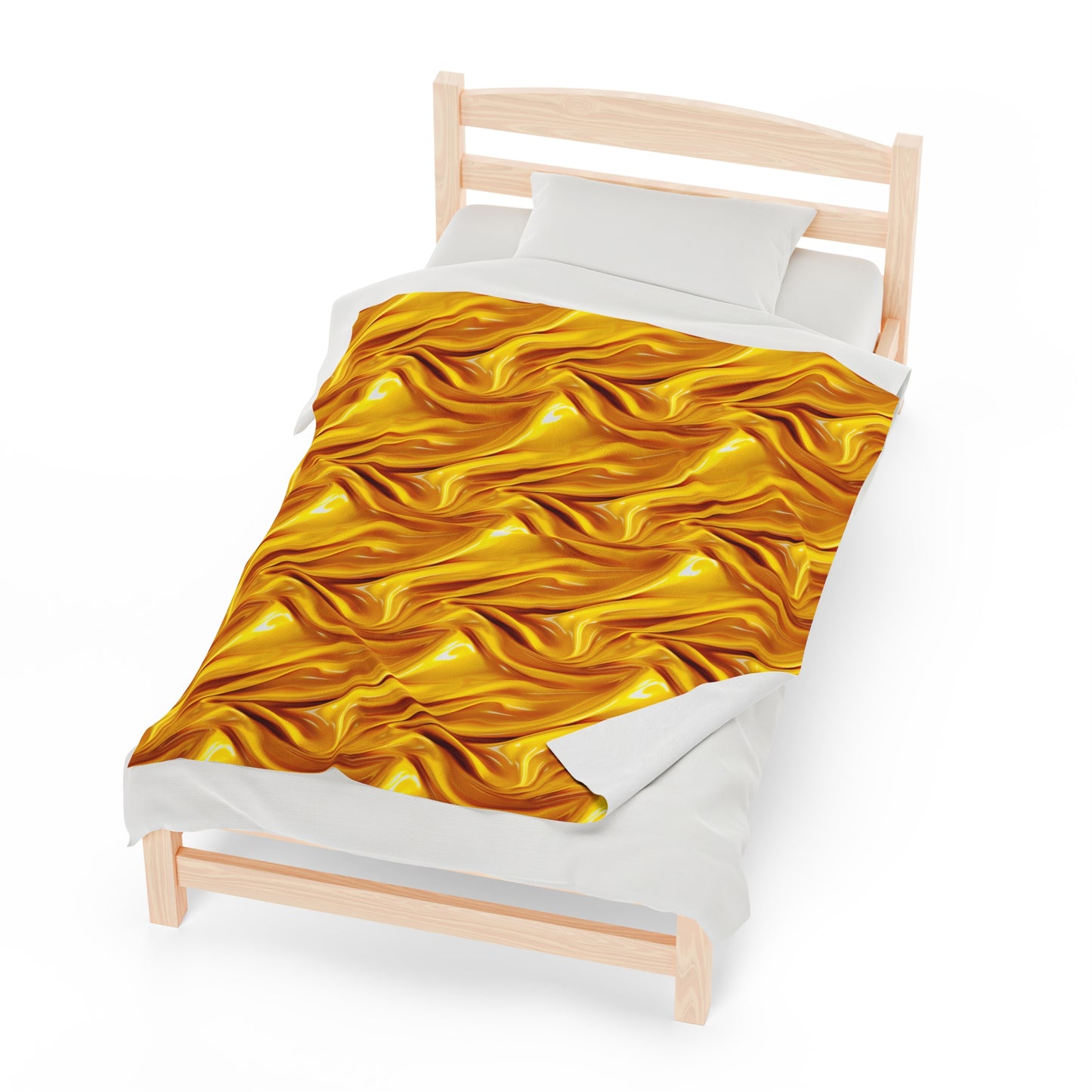 Velveteen Plush Blanket | Gold Illusion Throw Blanket