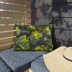 Outdoor Pillow | Moss Covered Rocks Throw Pillow