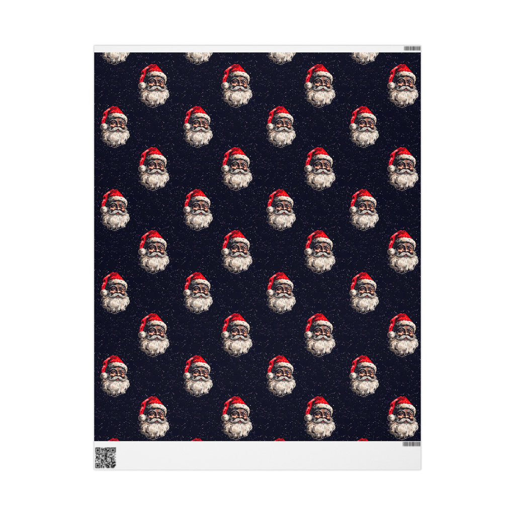 Classic Santa Claus Wrapping Paper Rolls – Festive Holiday Gift Wrap with Vintage Charm