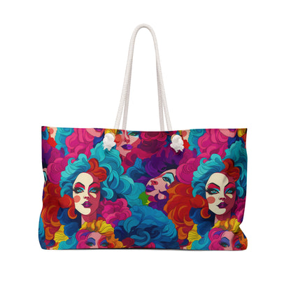 Psychedelic Diva Deluxe Tote Bag – Bold, Colorful, and Perfect for the Free-Spirited!