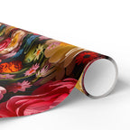 Colorful Floral Wrapping Paper: Thick Fine Art Gift Wrap