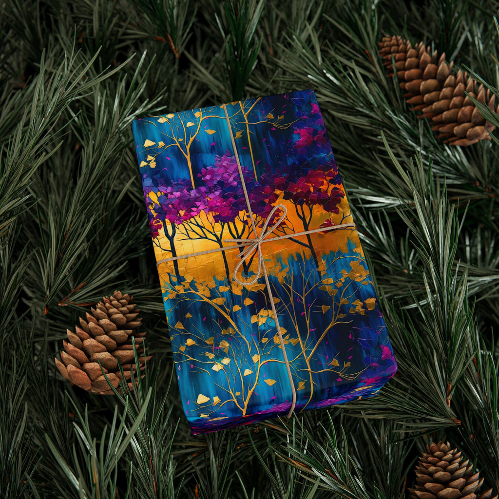 Colorful Abstract Wrapping Paper Rolls, Luxurious Modern Art Gift Wrap for All Occasions