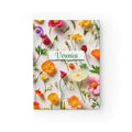 Personalized Name Stylish Wildflowers Journal – Custom Trendy Floral Notebook Gift