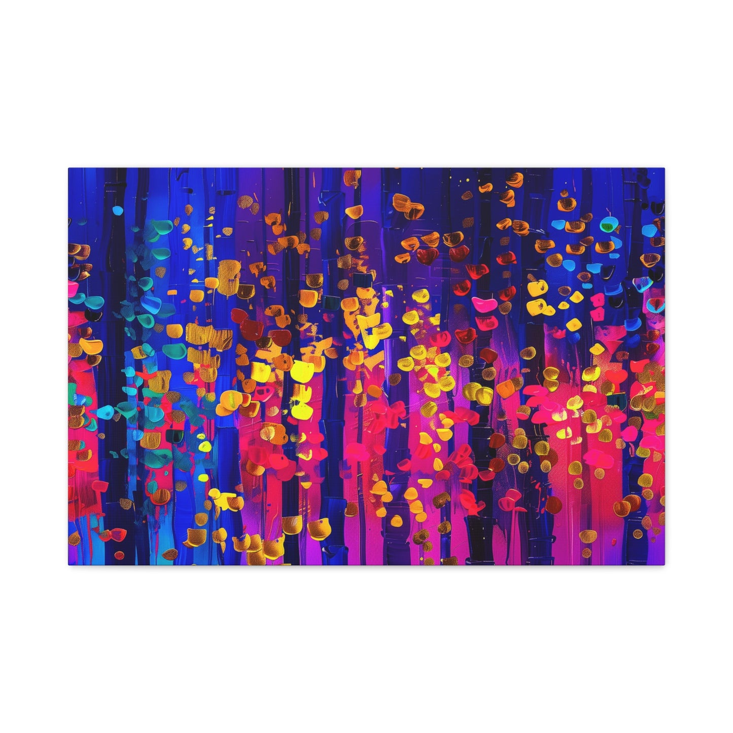 Vibrant Abstract Canvas Art, Stretched Wall Decor, Modern Home Artwork, Colorful Contemporary Print, Perfect Gift for Art Lovers