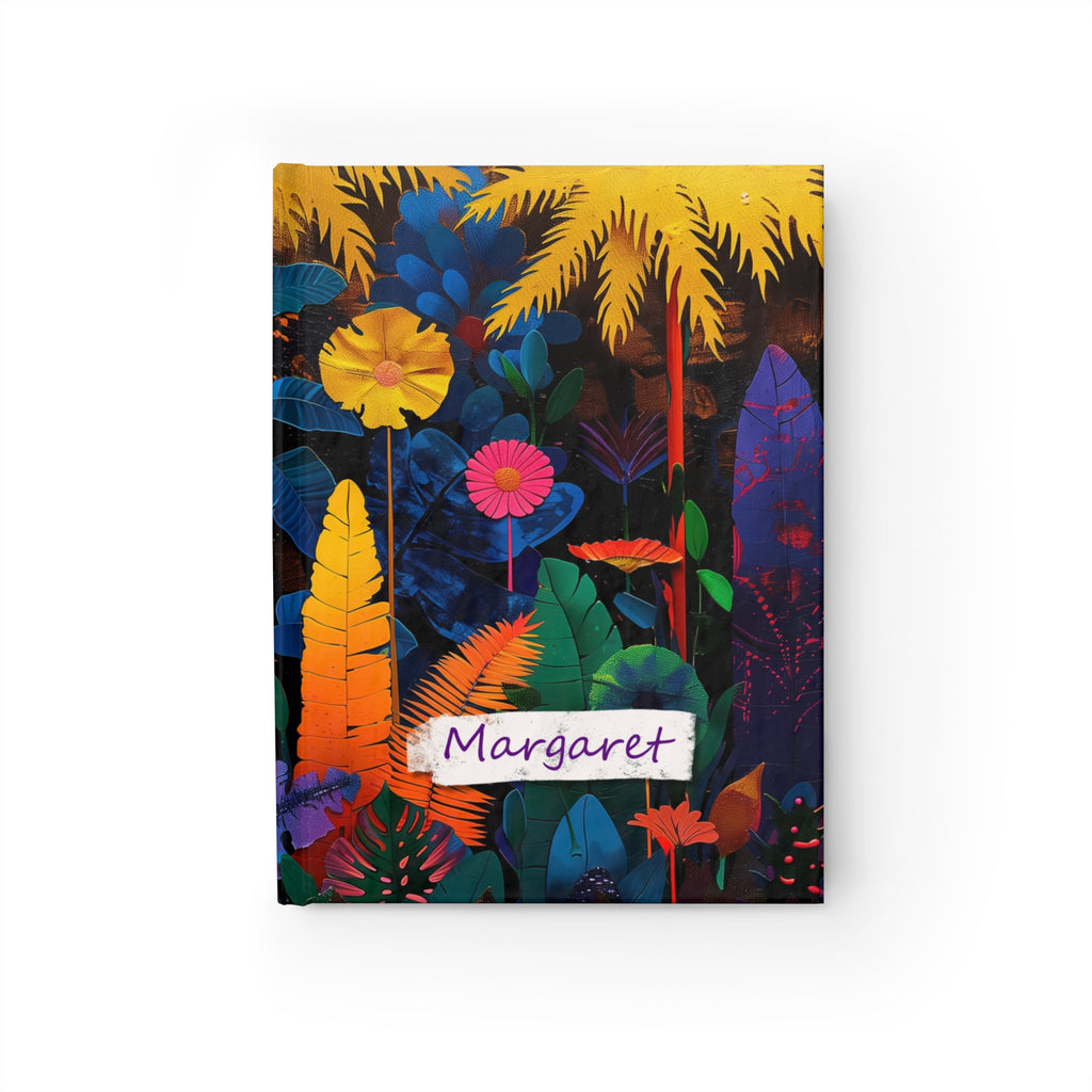 Personalized Name Abstract Jungle Journal – Customizable Urban Jungle Notebook Gift