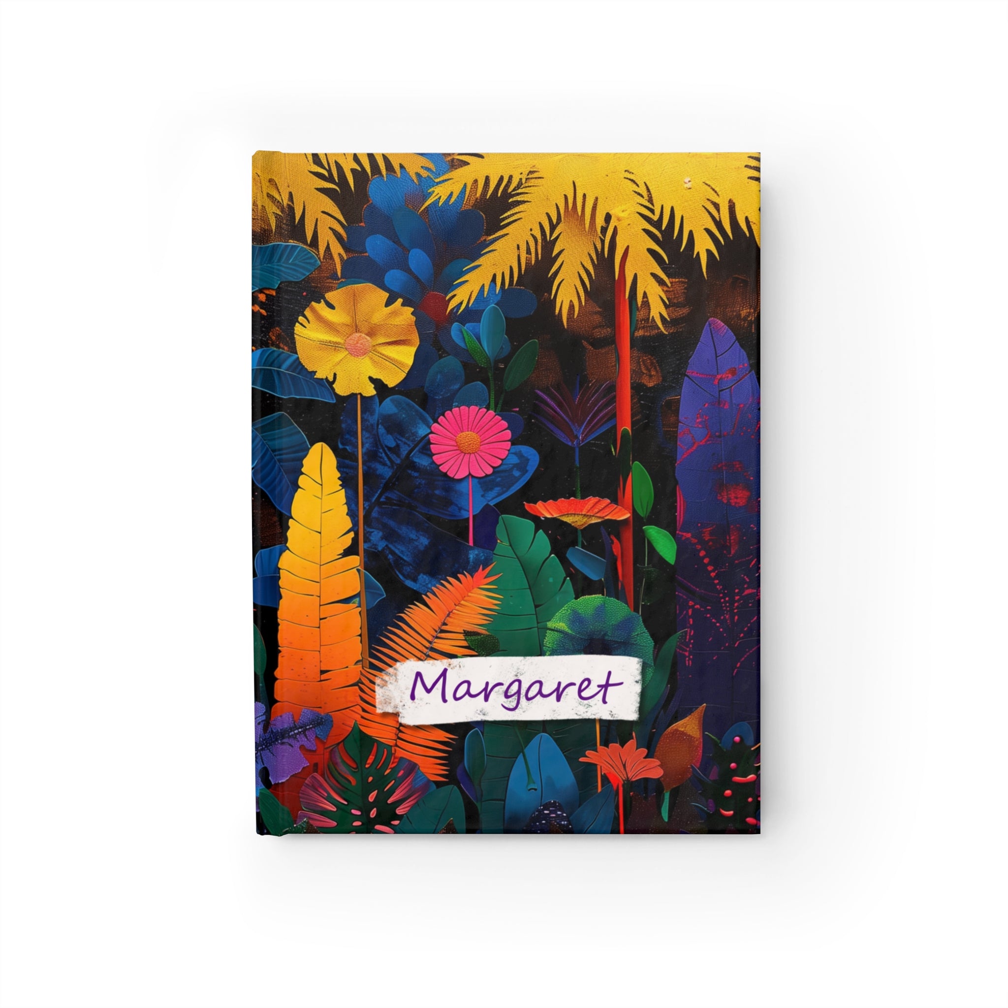 Personalized Name Abstract Jungle Journal – Customizable Urban Jungle Notebook Gift
