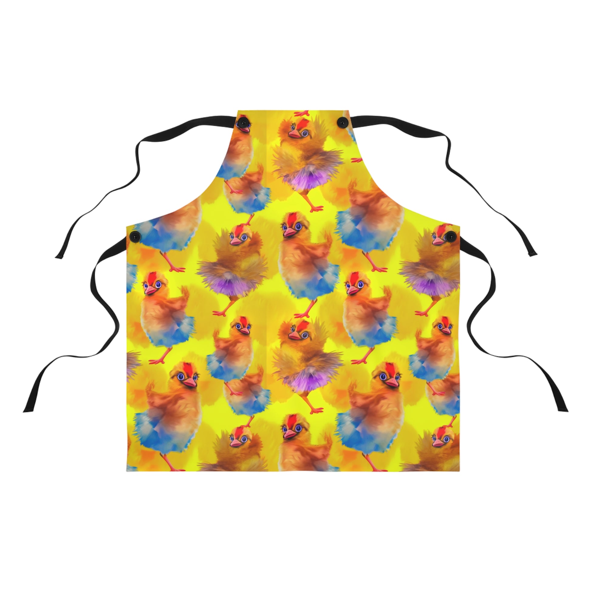 Adorable Yellow Chick Print Apron with Detachable Straps | Perfect Gift for BBQ Masters from The Curated Goose