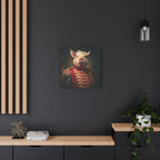 Victorian Pig Soldier "General Sow" Gallery Wrap Canvas