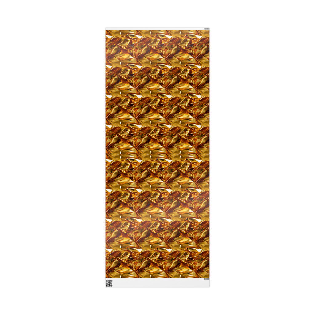 Beautiful Gold Crinkled Wrapping Paper Rolls