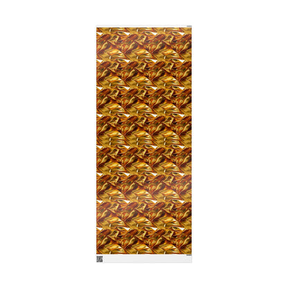 Beautiful Gold Crinkled Wrapping Paper Rolls