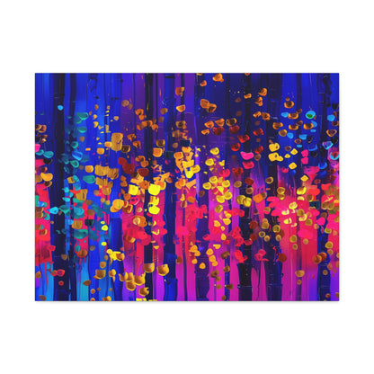 Vibrant Abstract Canvas Art, Stretched Wall Decor, Modern Home Artwork, Colorful Contemporary Print, Perfect Gift for Art Lovers