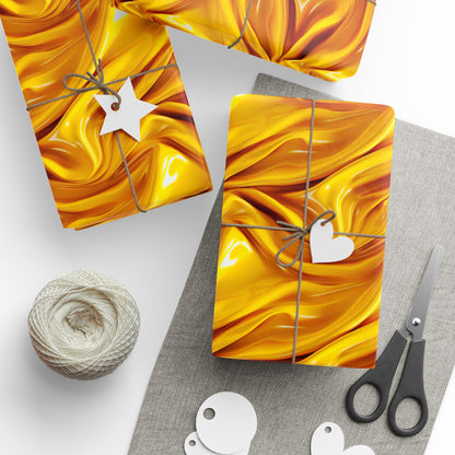 Gold Draped Wrapping Paper Rolls | Chic Trendy Gift Wrap