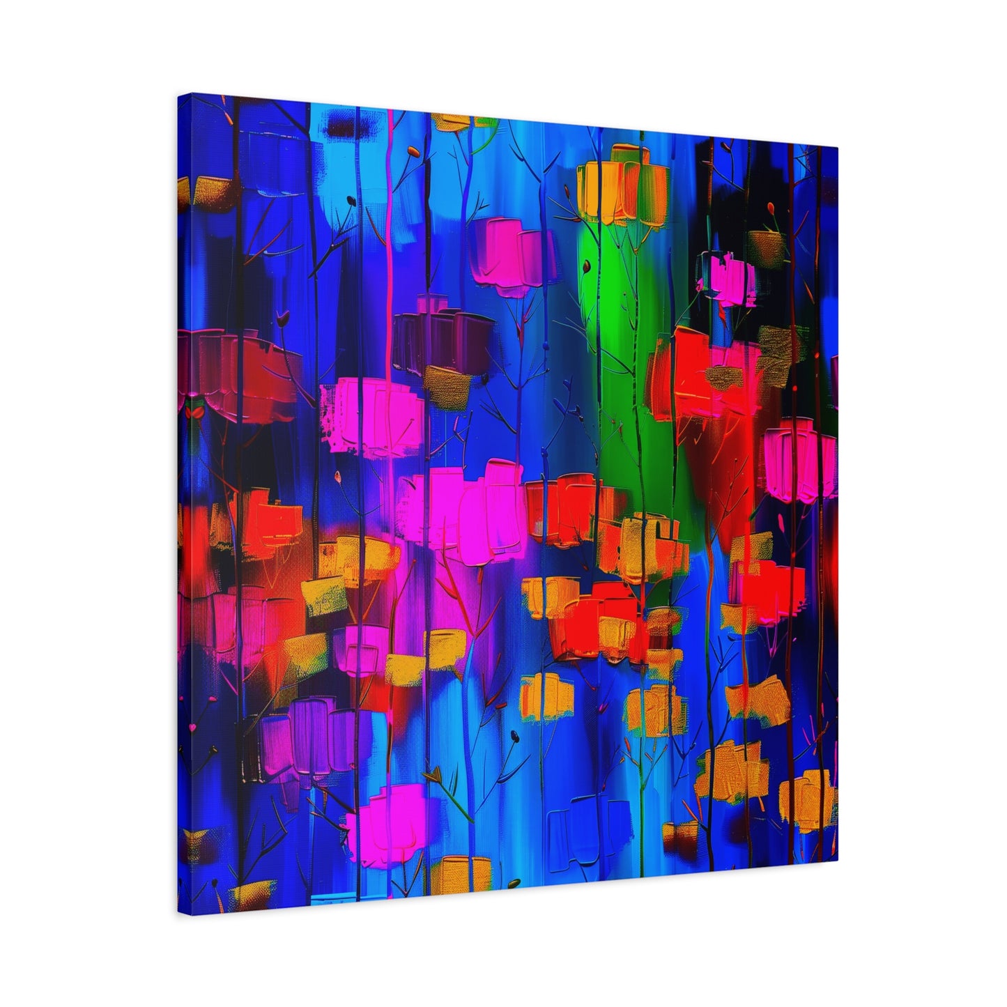 Abstract Canvas Art | Colorful Modern Lanterns