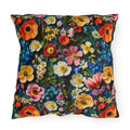 Outdoor Pillow | Colorful Wildflowers Floral Throw Pillow from The Curated Goose