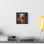 Victorian Pig Soldier "General Sow" Gallery Wrap Canvas