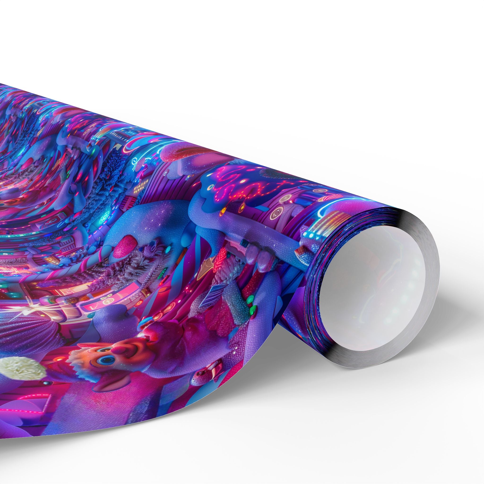 Santa’s Workshop Wonderland Wrapping Paper – A Magical and Glittery Journey to the North Pole