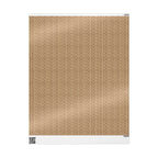Faux Cable Knit Wrapping Paper Rolls - Tan Khaki