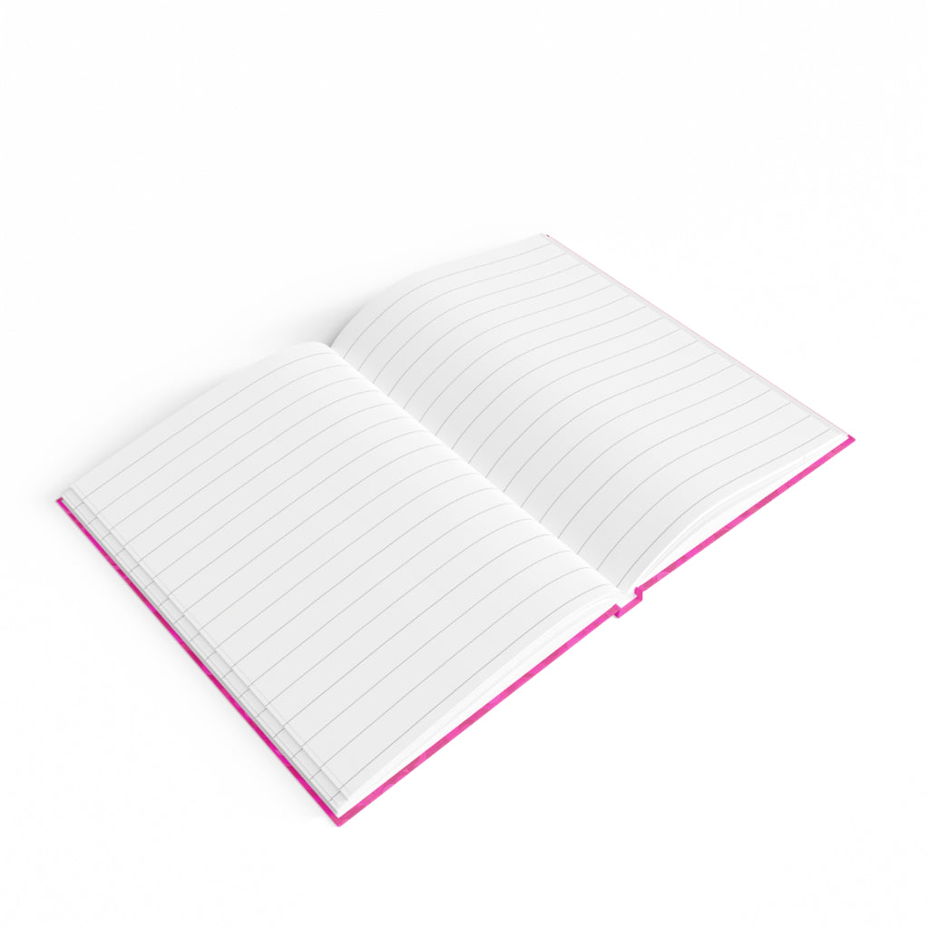 Minimalist Custom Name Hardcover Journal – Luxurious Hot Pink Diary