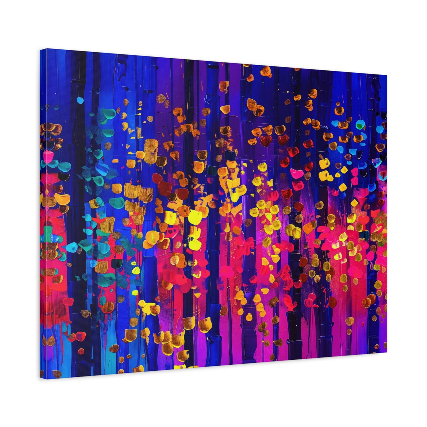 Vibrant Abstract Canvas Art, Stretched Wall Decor, Modern Home Artwork, Colorful Contemporary Print, Perfect Gift for Art Lovers