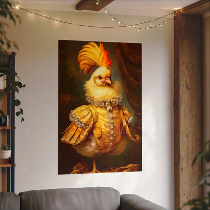 Royal Victorian Hen Portrait Art Print on Watercolor Paper from The Curated Goose